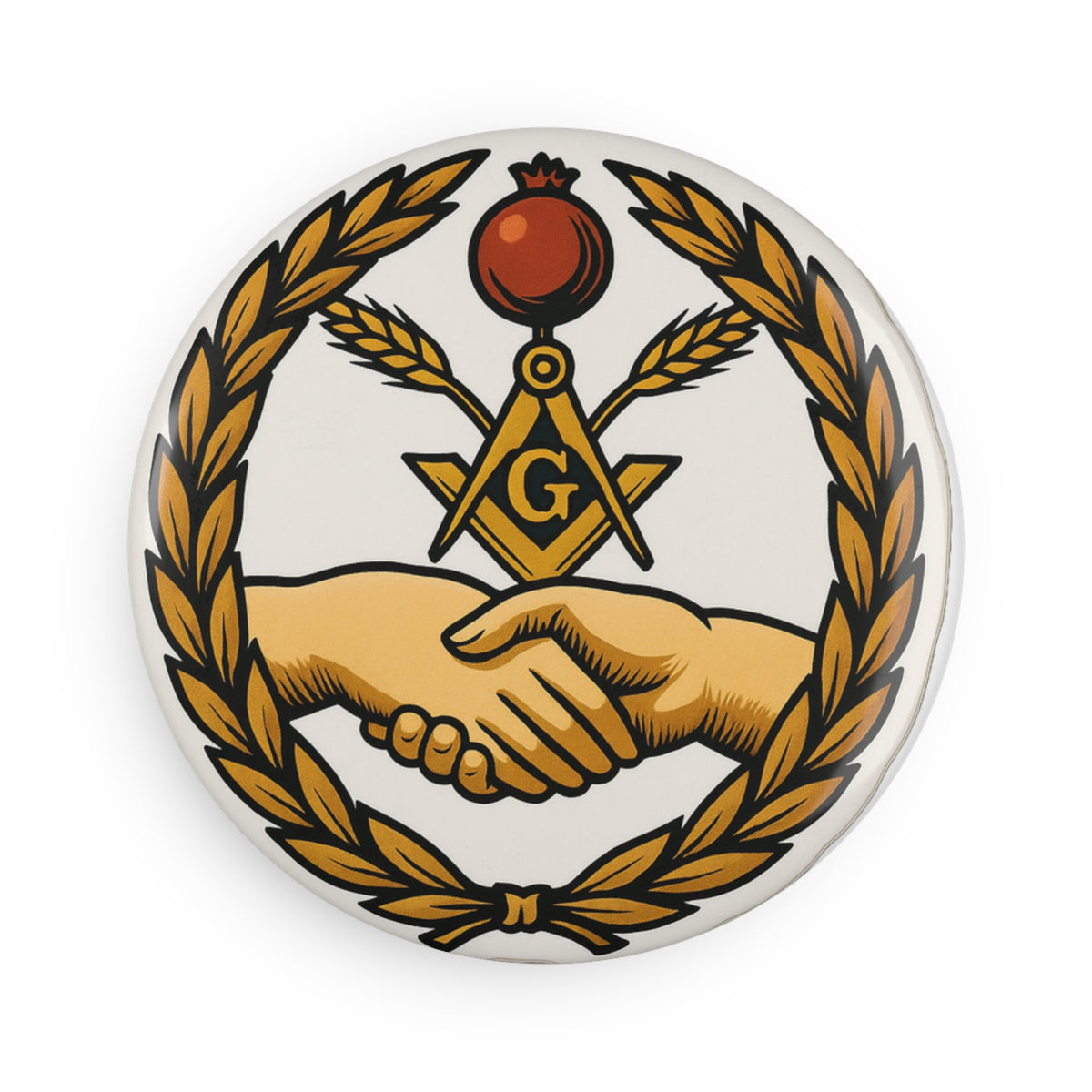 Master Mason Blue Lodge Magnet - Decorative Refrigerator - Bricks Masons