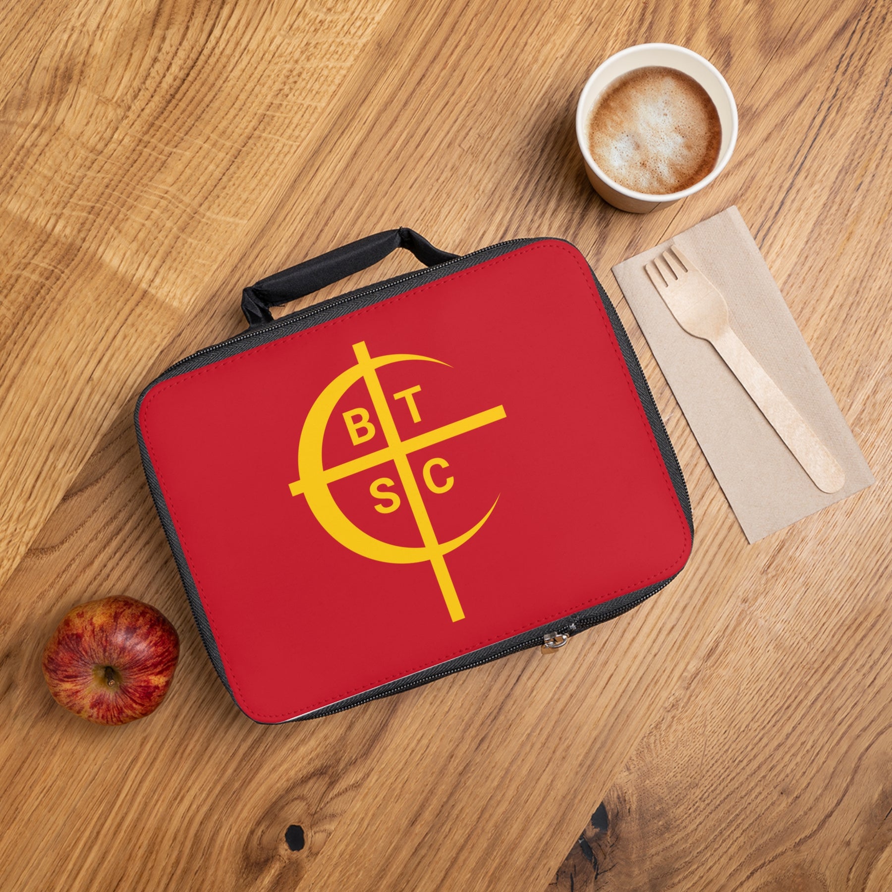 Council of Crusaders Lunch Bag - Red & Yellow Fully Insulated - Bricks Masons