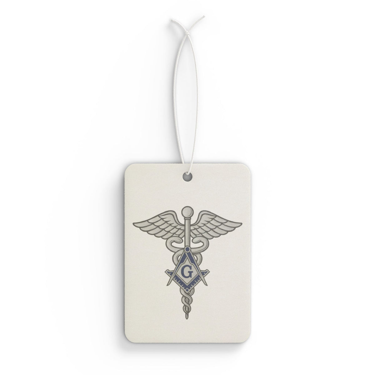 Master Mason Blue Lodge Car Air Freshener - Silver Medical Doctor Mason - Bricks Masons