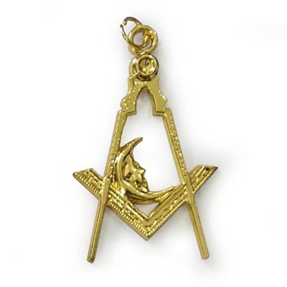 Junior Deacon Blue Lodge Officer Collar Jewel - Gold Metal - Bricks Masons