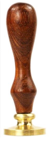 Master Mason Blue Lodge Wax Seal - Square Compass G Deluxe Wood Handle - Bricks Masons