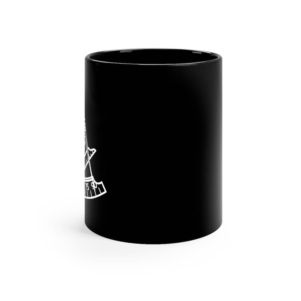 Past Master Blue Lodge Mug - 11oz Black - Bricks Masons