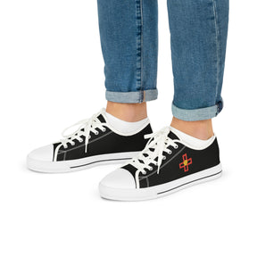 St. Thomas of Acon Sneaker - Low Top Sneaker Black & White - Bricks Masons