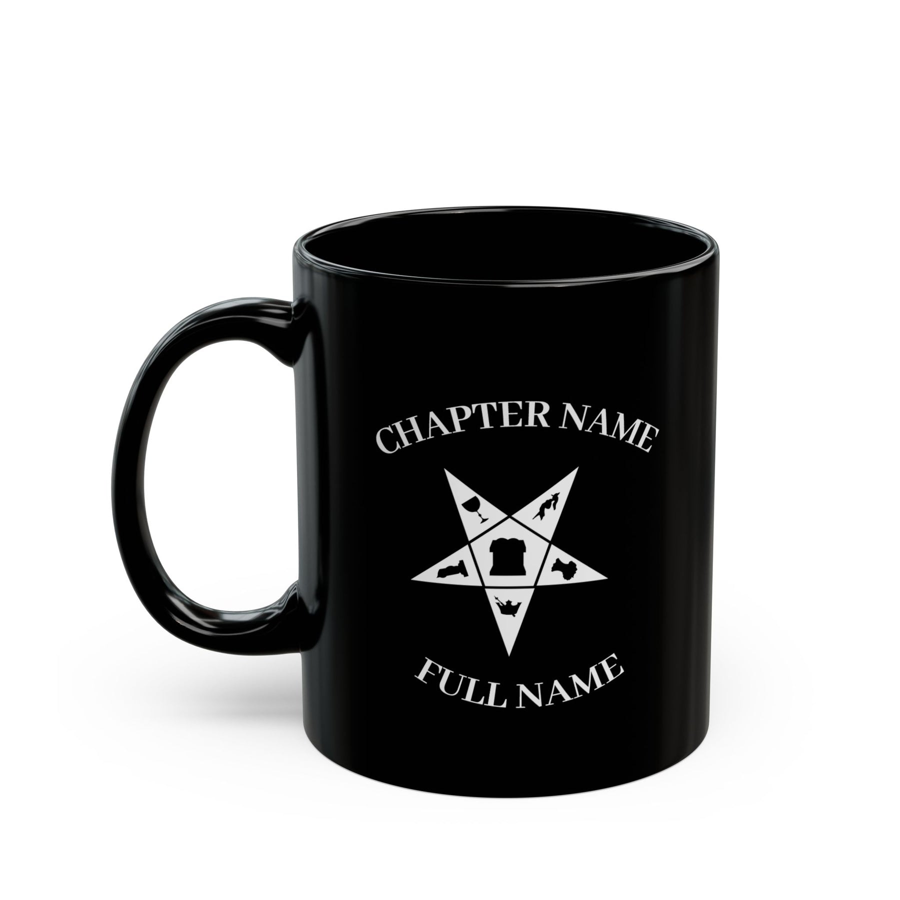 11oz Black Mug - Bricks Masons