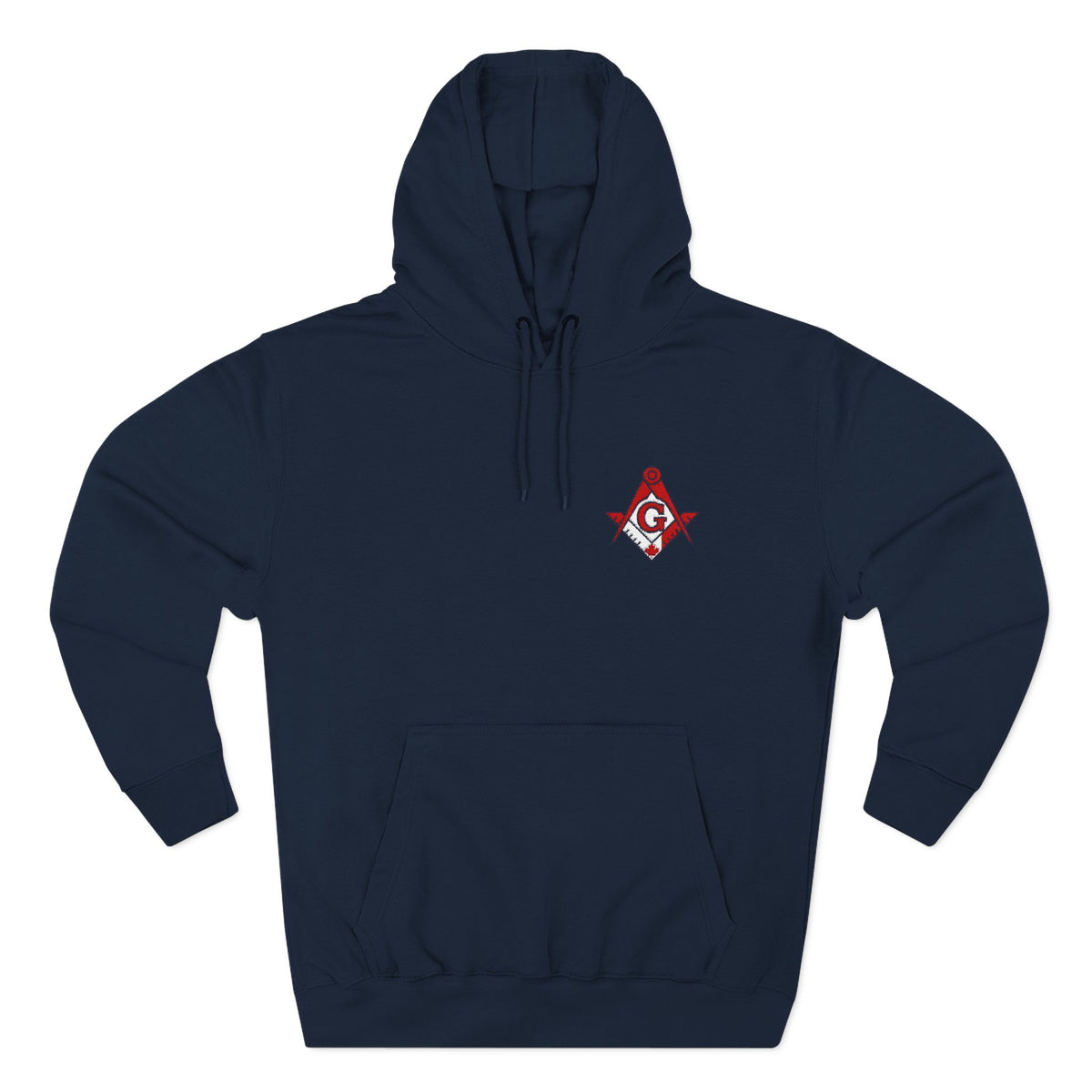 Master Mason Blue Lodge Canada Jurisdiction Hoodie - Embroidered Front Badge - Bricks Masons