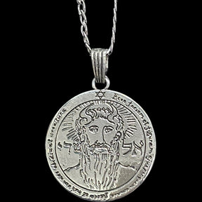 Solomon Pendant, Second and First Pentacle, Consecrated to the Sun, Silver, 3.6 cm, 17 g, Art. 1165 - Bricks Masons