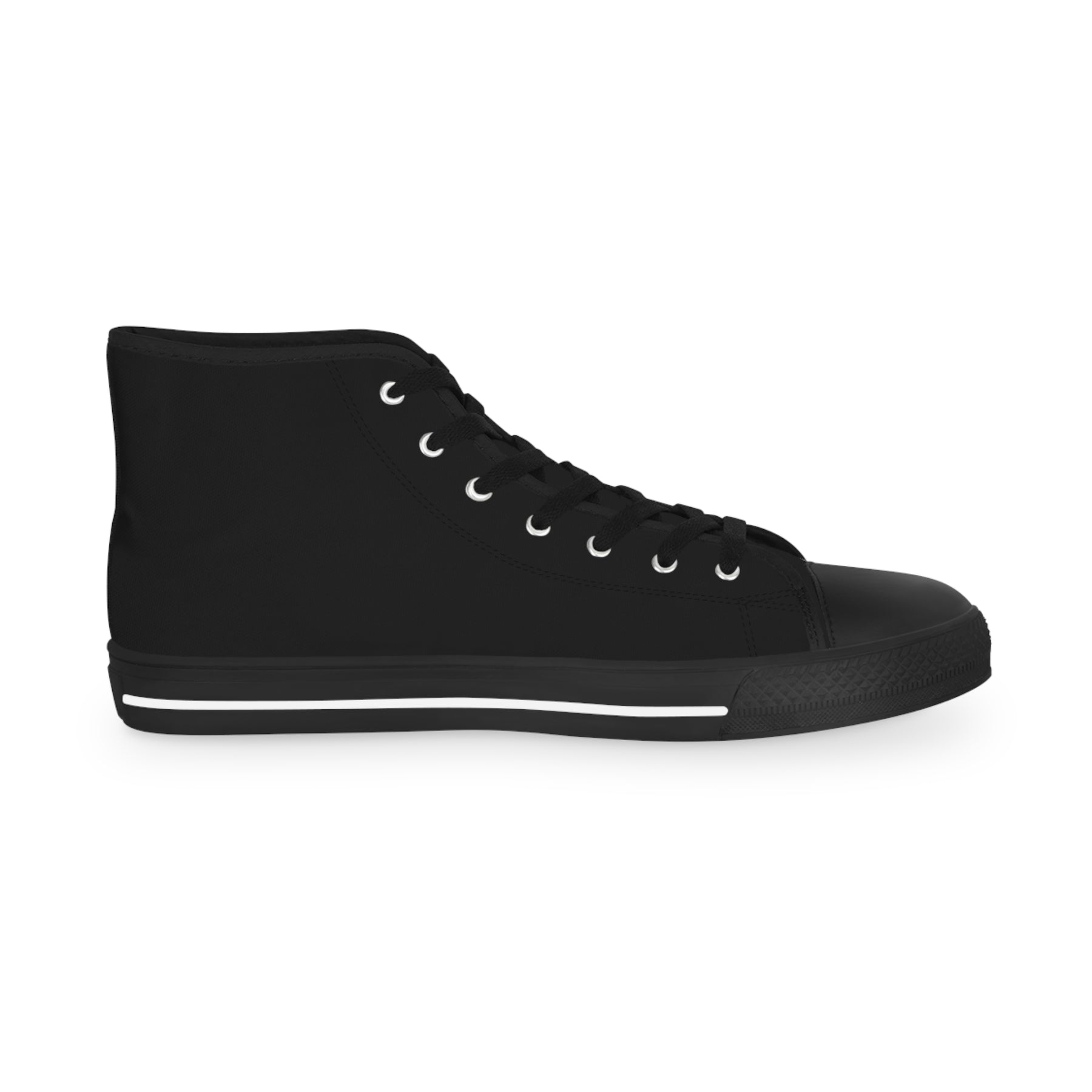 Grand Tiler of Solomon Sneaker - High Top Black & White Golden Emblem - Bricks Masons