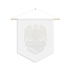 Master Mason Blue Lodge Pennant - Patriotic Veteran Symbol - Bricks Masons