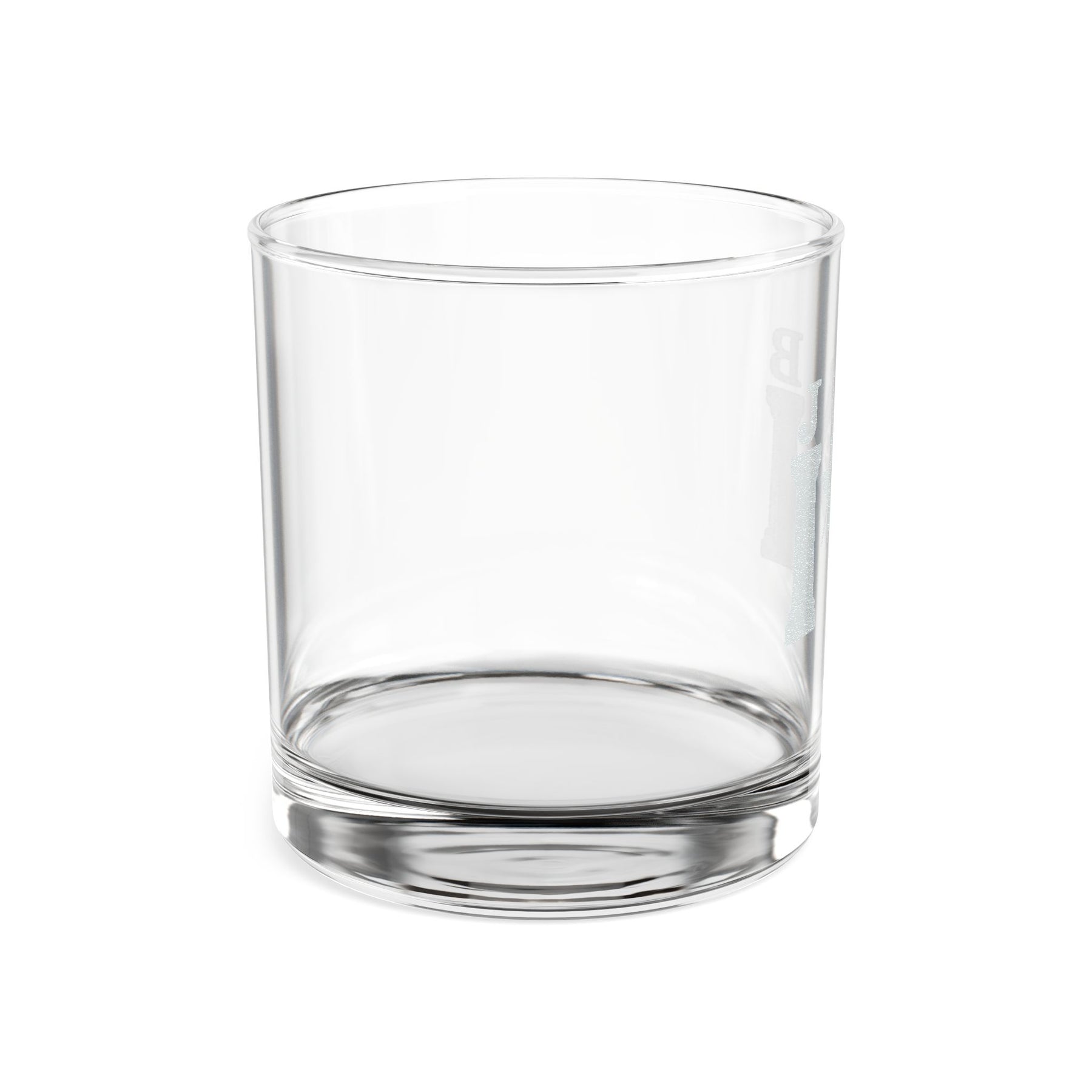 Master Mason Blue Lodge Whiskey Glass - Square & Compasses with Twin J&B Pillars - Bricks Masons