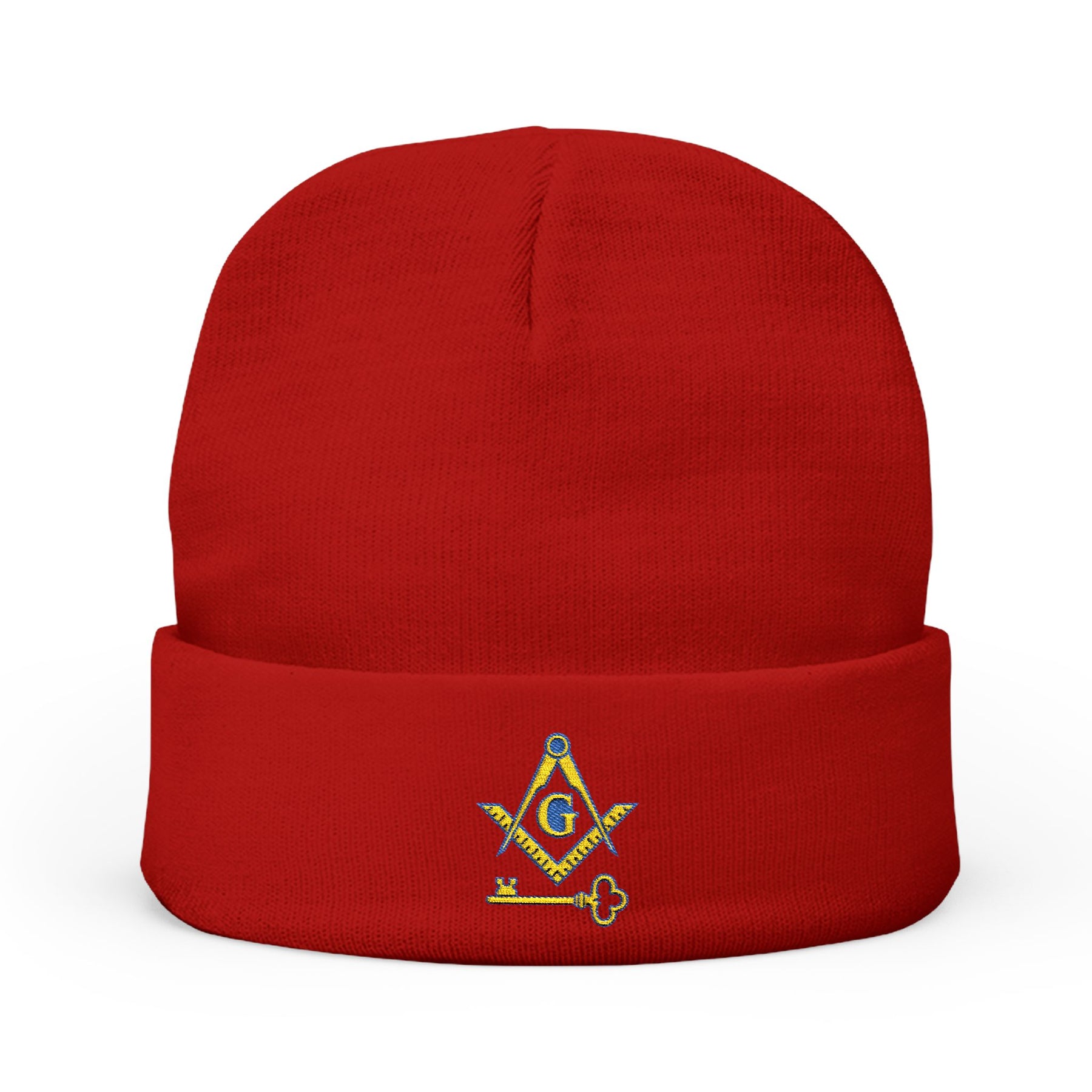 International Masons Beanie - Knit Embroidery Emblem - Bricks Masons
