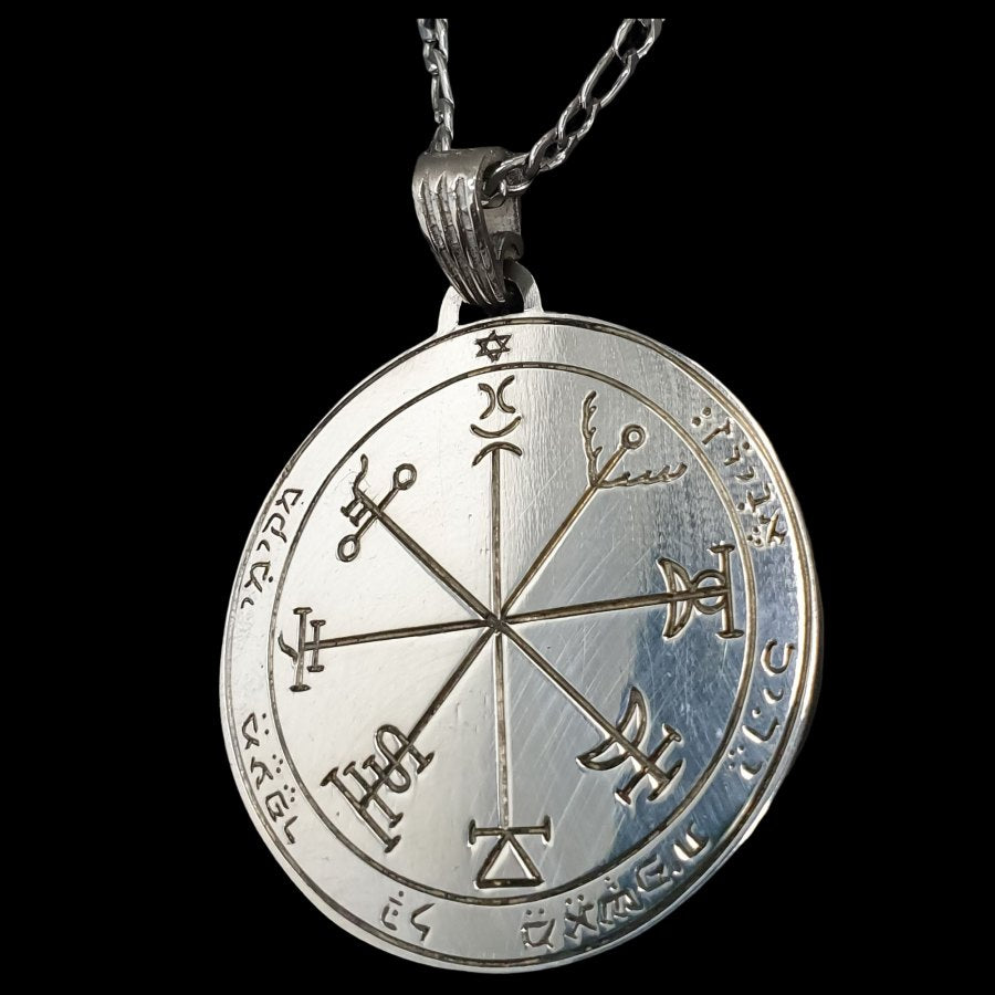 Solomon Seventh Pentacle Jupiter Pendant Silver 4 Cm 14 Gr Art 1233 - Bricks Masons