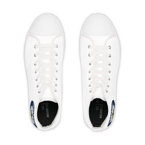 Master Mason Blue Lodge Sneaker - High Top Black & White Sole Traveling Mason - Bricks Masons