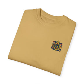Master Mason Craft T-Shirt - United Kingdom Mason Garment-Dyed Tee - Bricks Masons