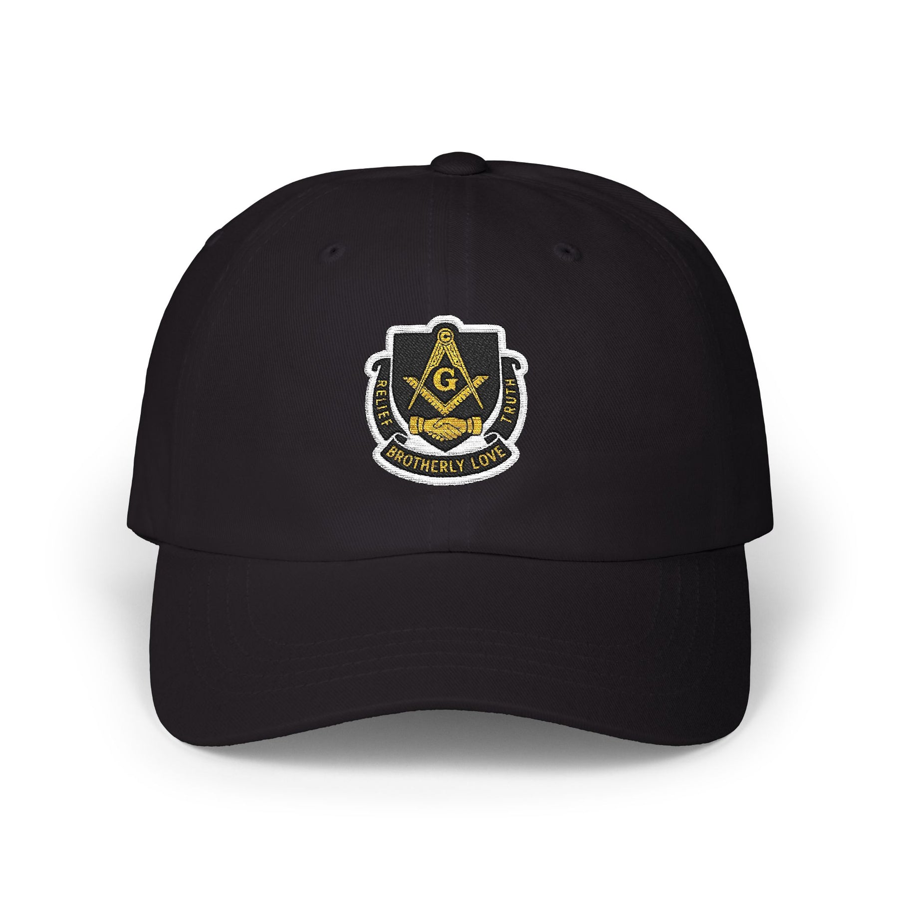 Master Mason Blue Lodge Baseball Cap - Cotton Brotherly Love - Bricks Masons