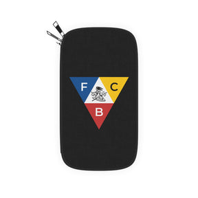 Knights of Pythias Passport Wallet - Black With Shoulder & Wrist Strap - Bricks Masons