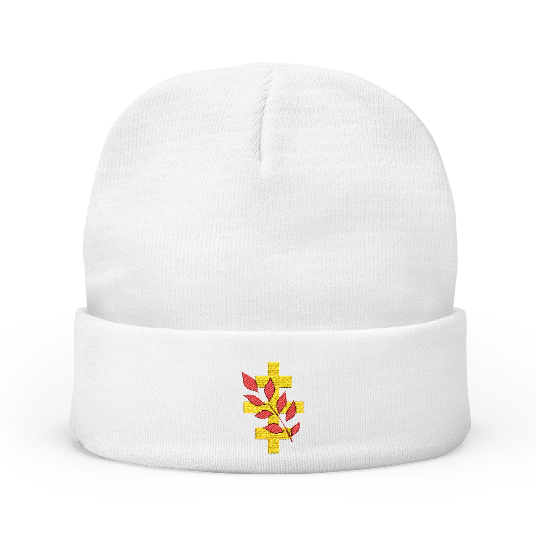 Red Branch of Eri Beanie - Knit Embroidery Red & Gold Emblem Various Colors - Bricks Masons