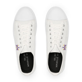 Order of the Secret Monitor Sneaker - Low Top Sneaker Black & White Gold & Purple Emblem - Bricks Masons