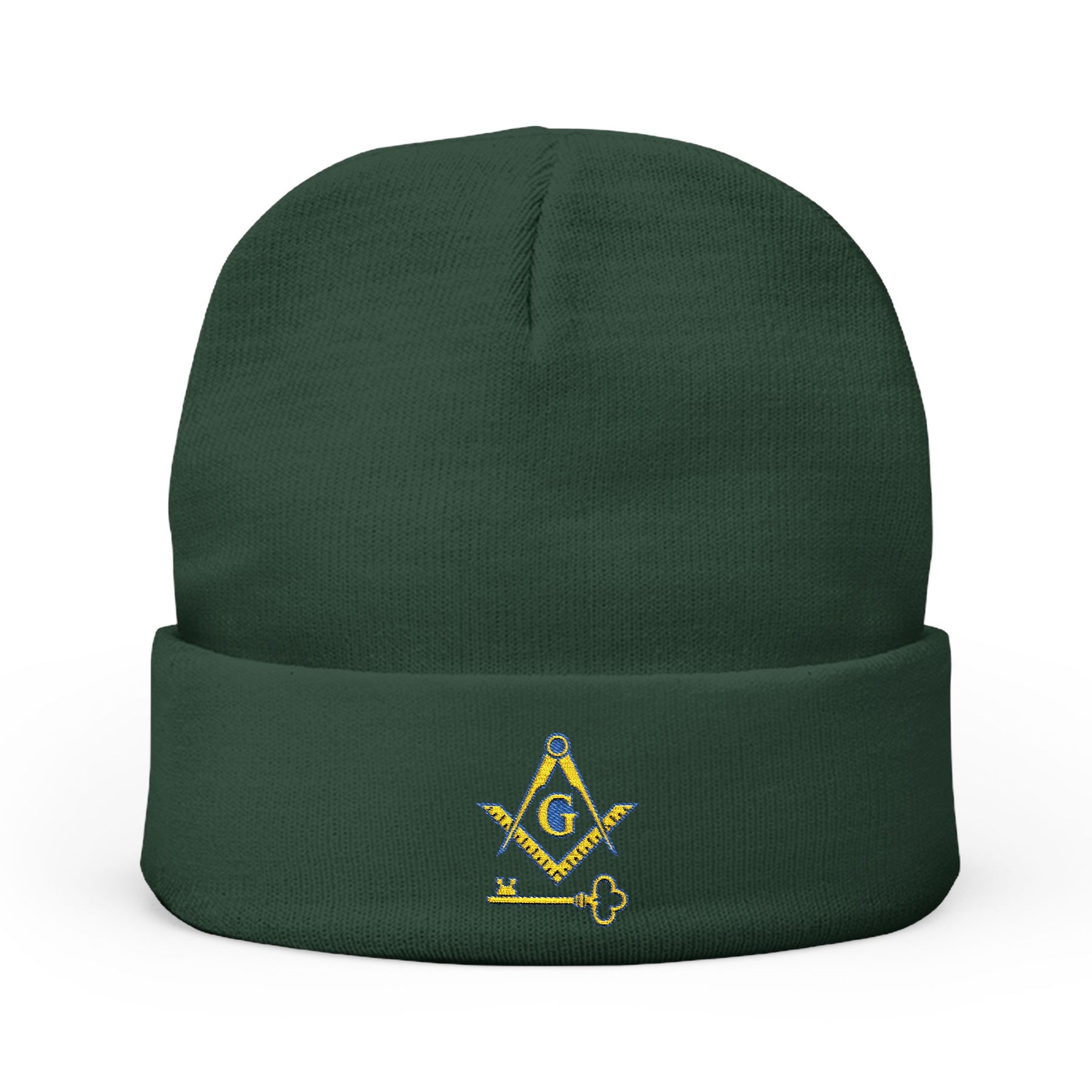 International Masons Beanie - Knit Embroidery Emblem - Bricks Masons