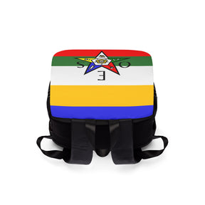 OES Backpack - Colorful Star With Multiple Compartments - Bricks Masons