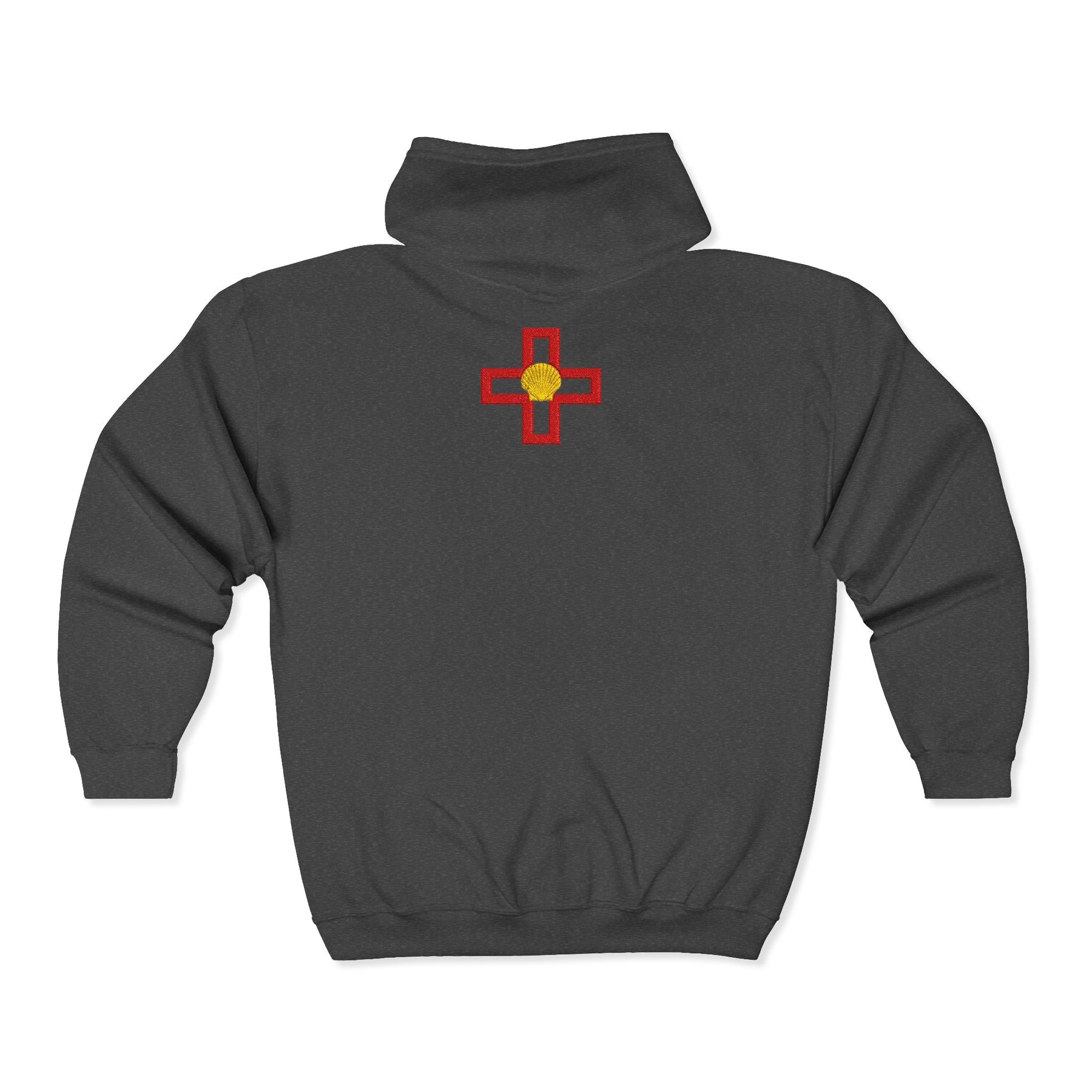St. Thomas of Acon Hoodie - Zip Up Jacket Dual Embroidered Design - Bricks Masons