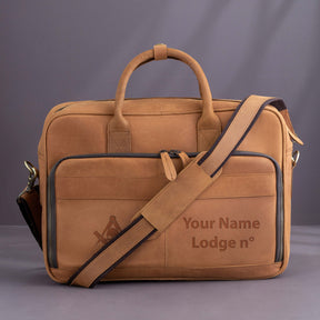 Widows Sons Briefcase - Handmade Leather - Bricks Masons