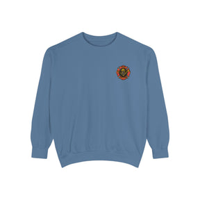 Master Mason Blue Lodge Sweatshirt - Embroidered Emblem Fire Fighter - Bricks Masons