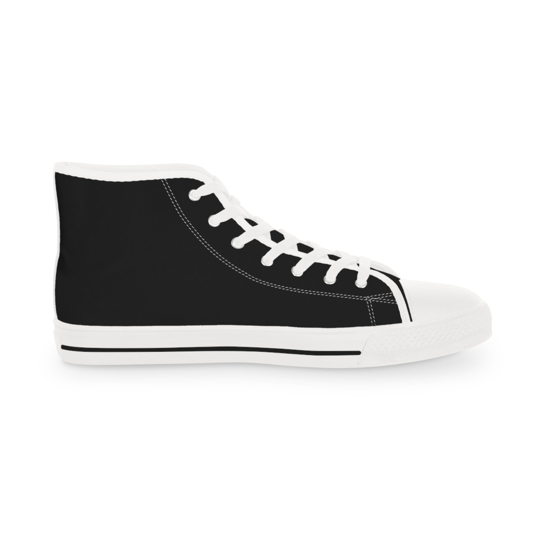 Grand Tiler of Solomon Sneaker - High Top Black & White Golden Emblem - Bricks Masons