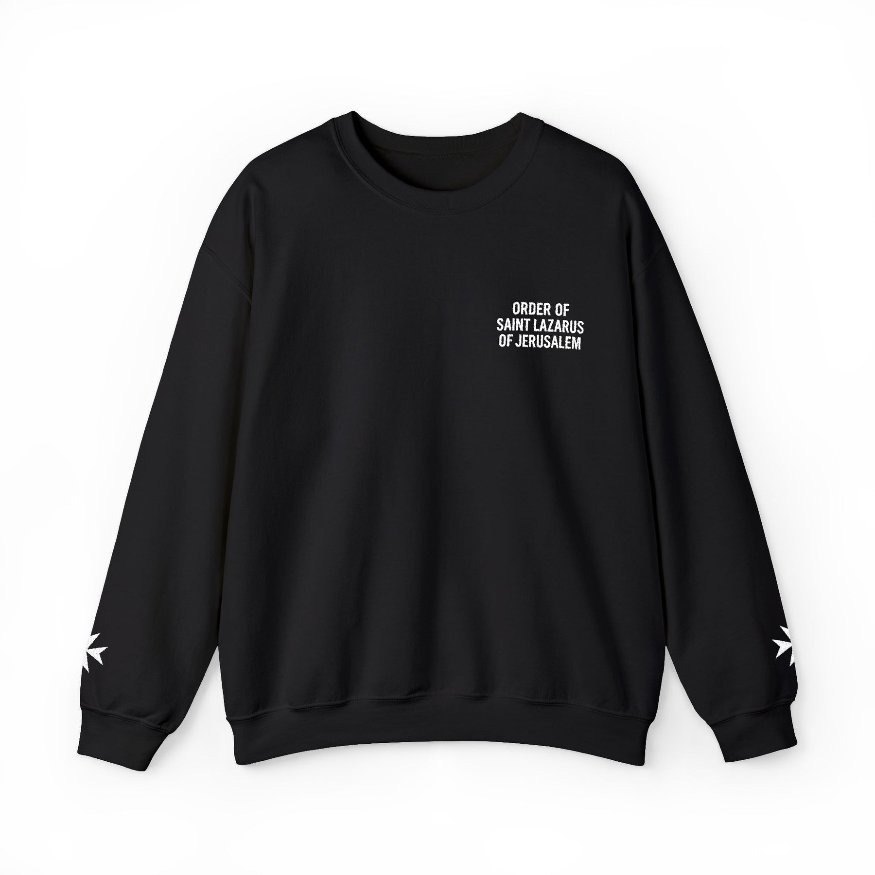 Order of Saint Lazarus Sweatshirt - Crewneck Heritage Embroidery - Bricks Masons