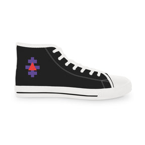 Knight Templar Priests Sneaker - High Top Black & White - Bricks Masons