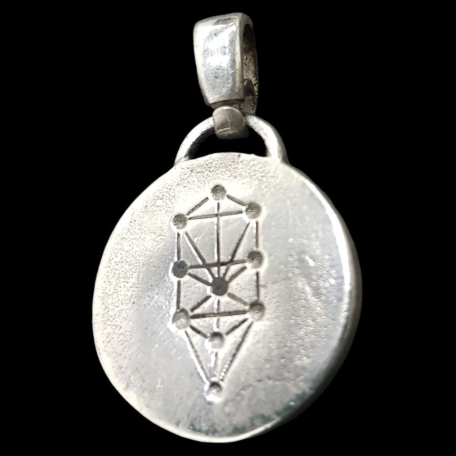 I said Kabbalah SOURCE OF ALL BLESSING Yud Yud Yud Name of God 22 YEYALEL in silver 2.5 Cm 9 Gr Art 1606 - Bricks Masons
