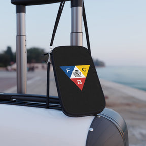 Knights of Pythias Passport Wallet - Black With Shoulder & Wrist Strap - Bricks Masons