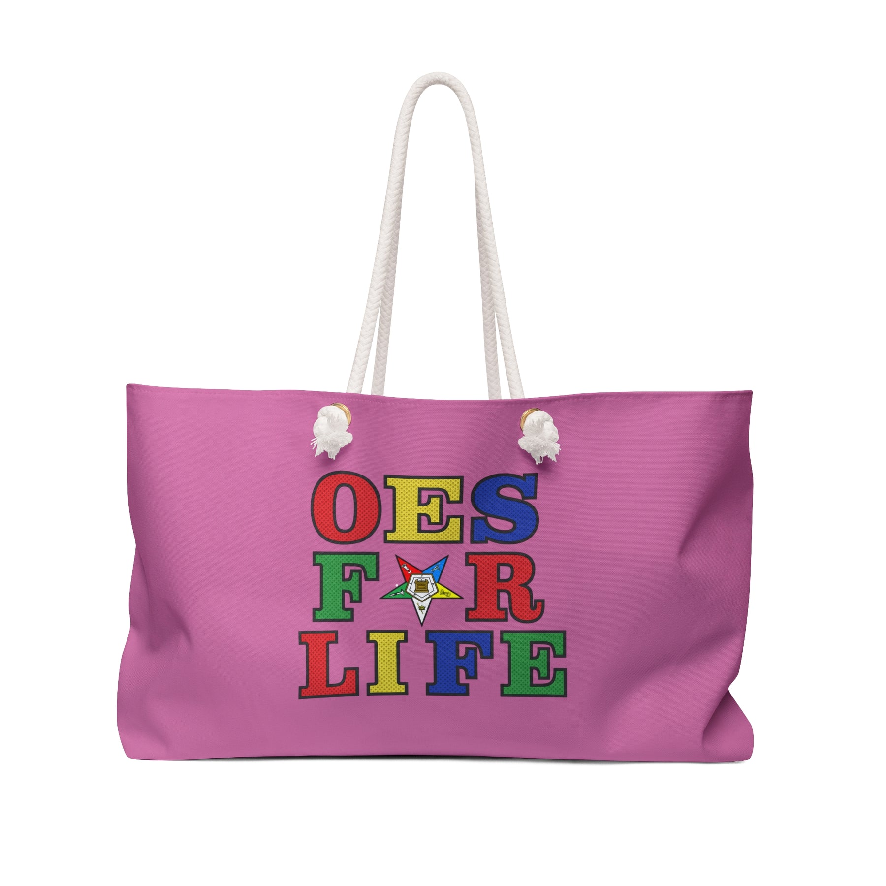 OES Travel Bag - Pink OES For Life Spun Polyester Weekender Bag - Bricks Masons