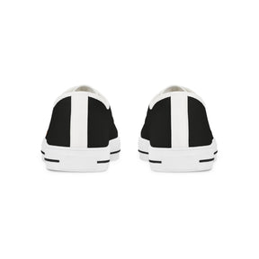 Heroines of Jericho Sneaker - Low Top Sneaker Black & White Colorful Emblem - Bricks Masons