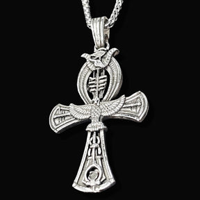 Ankh Cross of Life Pendant in Silver 3 x Cm 11 Gr Art 1676 - Bricks Masons
