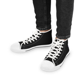 Knight Templar Priests Sneaker - High Top Black & White - Bricks Masons