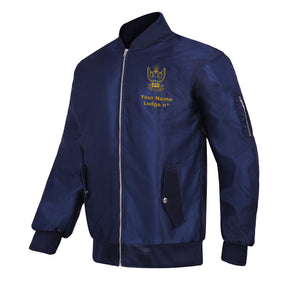 33rd Degree Scottish Rite Jacket - Wings Up Blue Color With Gold Embroidery - Bricks Masons