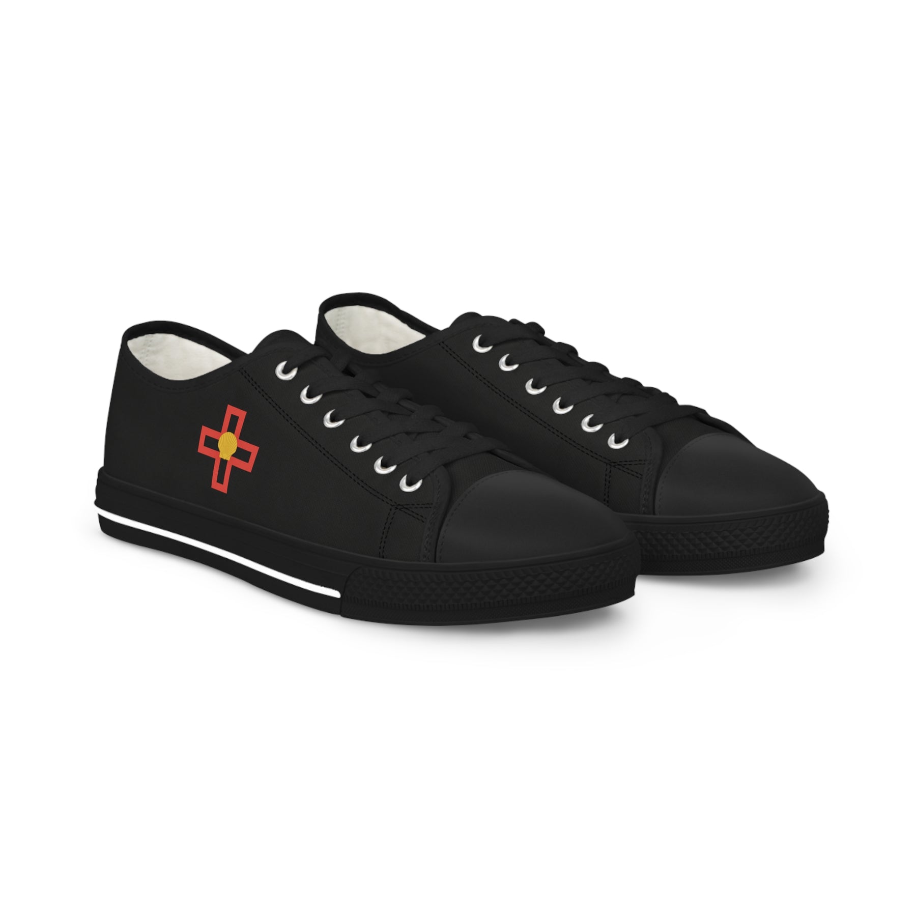 St. Thomas of Acon Sneaker - Low Top Sneaker Black & White - Bricks Masons