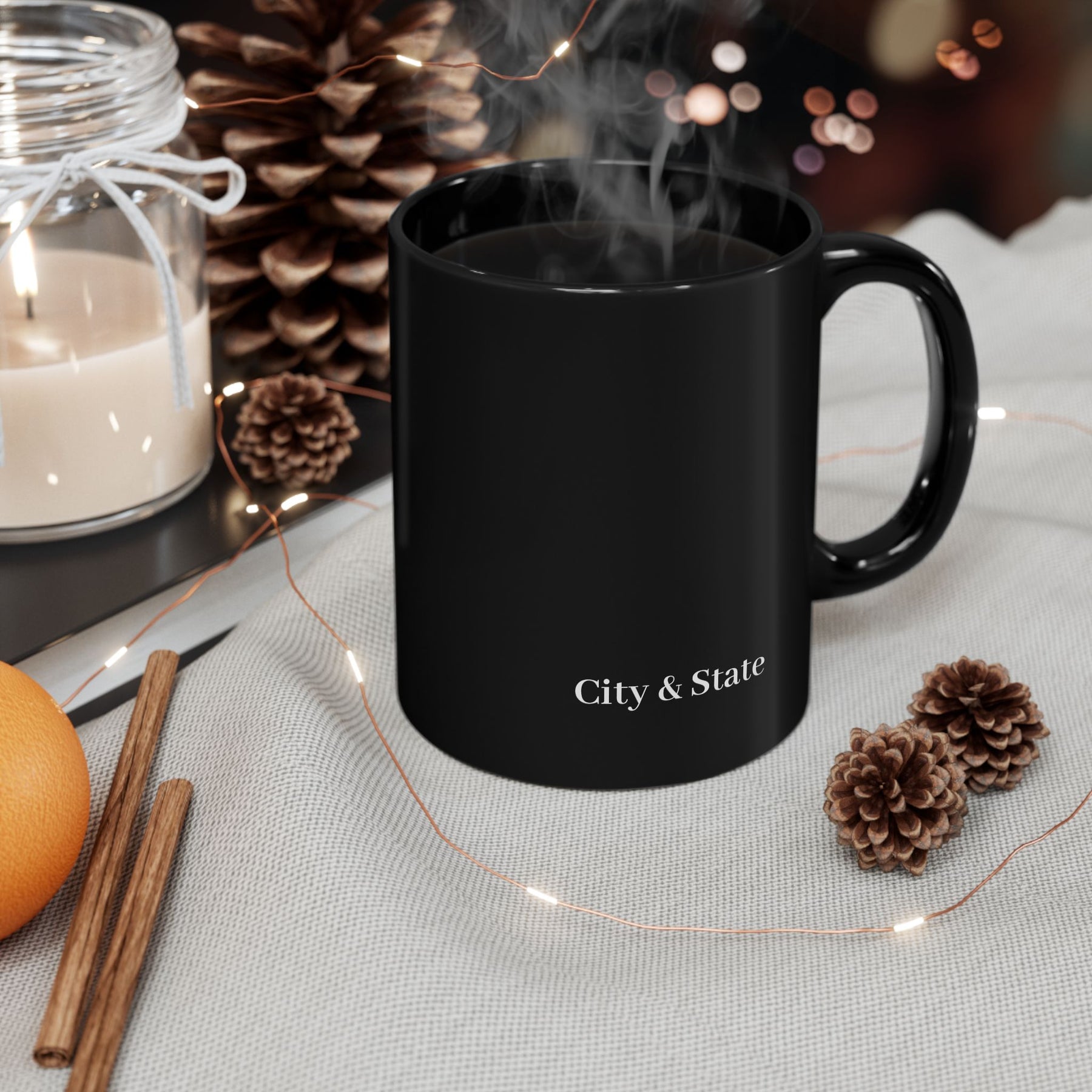 11oz Black Mug - Bricks Masons