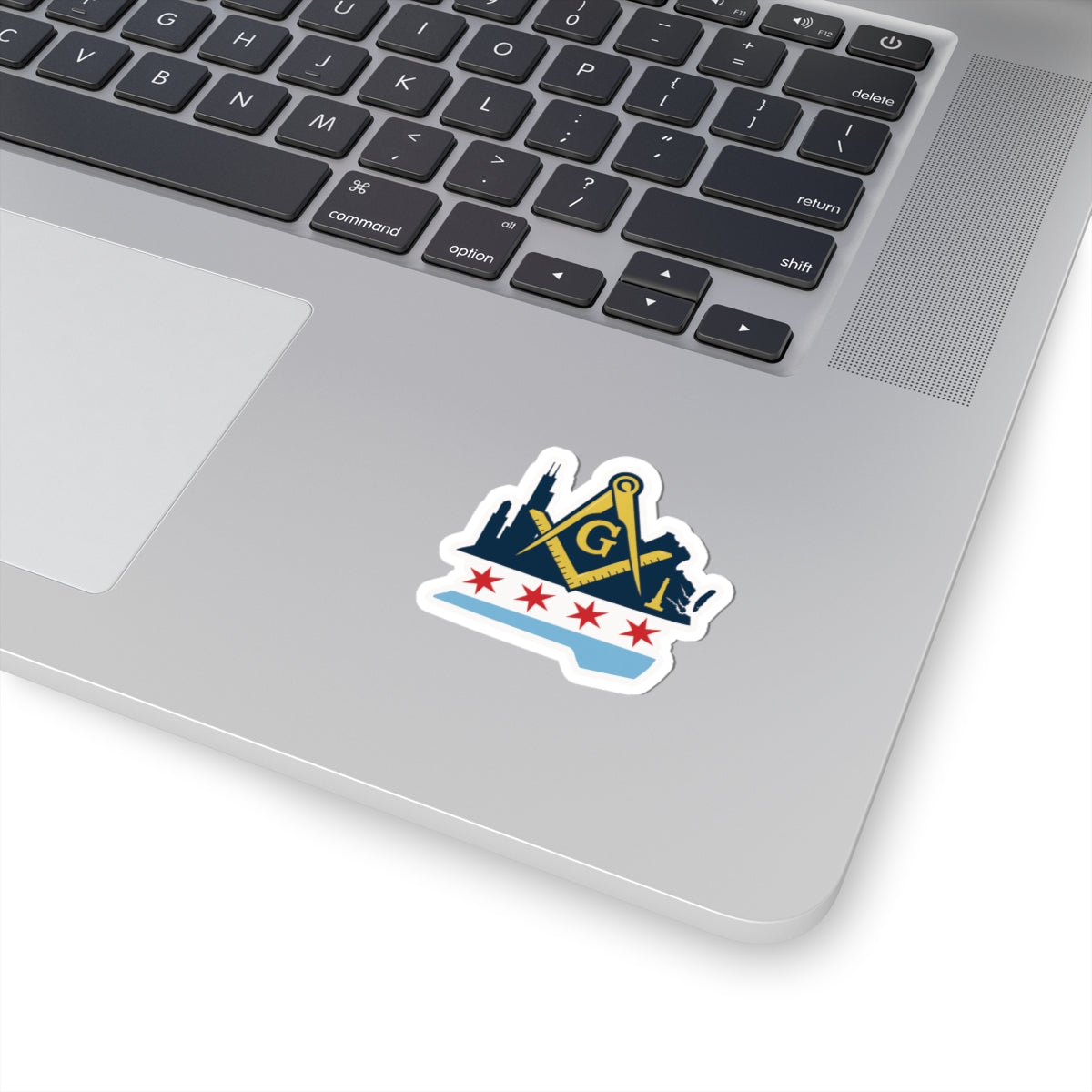 Master Mason Blue Lodge Sticker Decal - Kiss-Cut Chicago - Bricks Masons