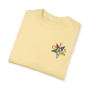 OES T-Shirt - Garment-Dyed Tee OES Star Various Colors - Bricks Masons