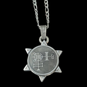 I wove Demon 10 PRESIDENT BUER and Secret Seal of Solomon 72 Demons Lesser Key of Solomon Goetia In Silver 3 x 2.5 cm 12 Gr Art 1869 - Bricks Masons