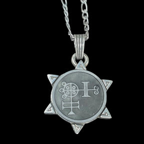I wove Demon 10 PRESIDENT BUER and Secret Seal of Solomon 72 Demons Lesser Key of Solomon Goetia In Silver 3 x 2.5 cm 12 Gr Art 1869 - Bricks Masons