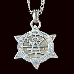 I commemorate Demon 25 COUNT GLASYA LABOLAS and Secret Seal of Solomon 72 Demons Lesser Key of Solomon Goetia In Silver 3 x 2.5 cm 12 Gr Art 1884 - Bricks Masons
