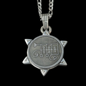 Demon Pendant 27 MARQUIS COUNT RONOVE and Secret Seal of Solomon 72 Demons Lesser Key of Solomon Goetia In Silver 3 x 2.5 cm 12 Gr Art 1886 - Bricks Masons