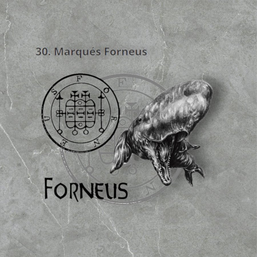 Demon Pendant 30 MARQUES FORNEUS and Secret Seal of Solomon 72 Demons Lesser Key of Solomon Goetia In Silver 3 x 2.5 cm 12 Gr Art 1889 - Bricks Masons