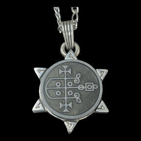 I wove Demon 33 PRINCE PRESIDENT GAAP and Secret Seal of Solomon 72 Demons Lesser Key of Solomon Goetia In Silver 3 x 2.5 cm 12 Gr Art 1892 - Bricks Masons