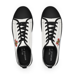 Master Mason Blue Lodge Sneaker - Low Top Sneaker Black & White Texas Mason - Bricks Masons