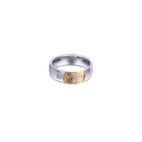 Knights Templar Commandery Ring - Gold With Simple Cross - Bricks Masons