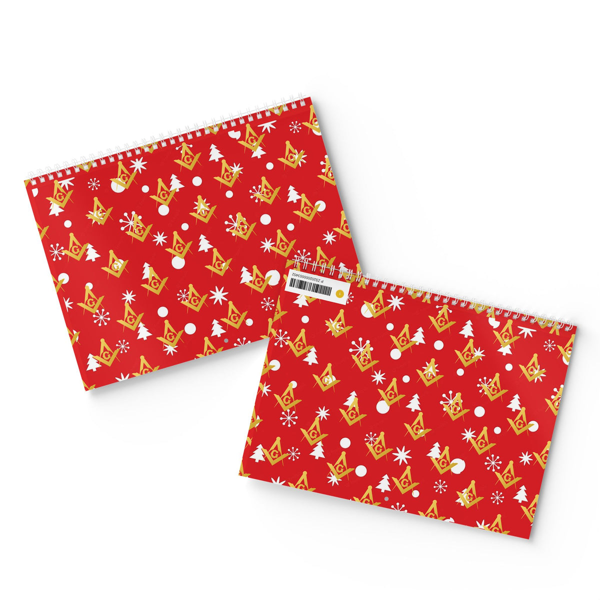 Master Mason Blue Lodge Calendar - Merry Christmas Square and Compass G 2025 - Bricks Masons