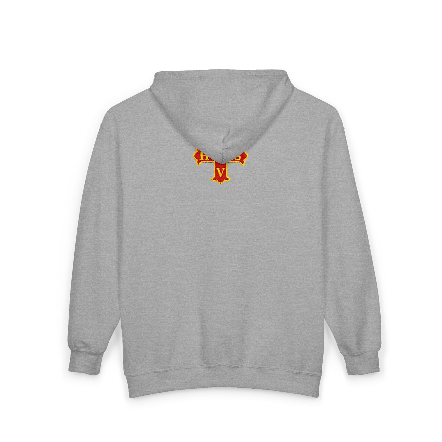 Red Cross of Constantine Hoodie - Zip Up Jacket Embroidered Front & Rear - Bricks Masons
